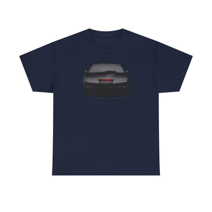 KITT-Inspired Retro Sports Car Tee — Front View Knight Rider Car Graphic Shirt