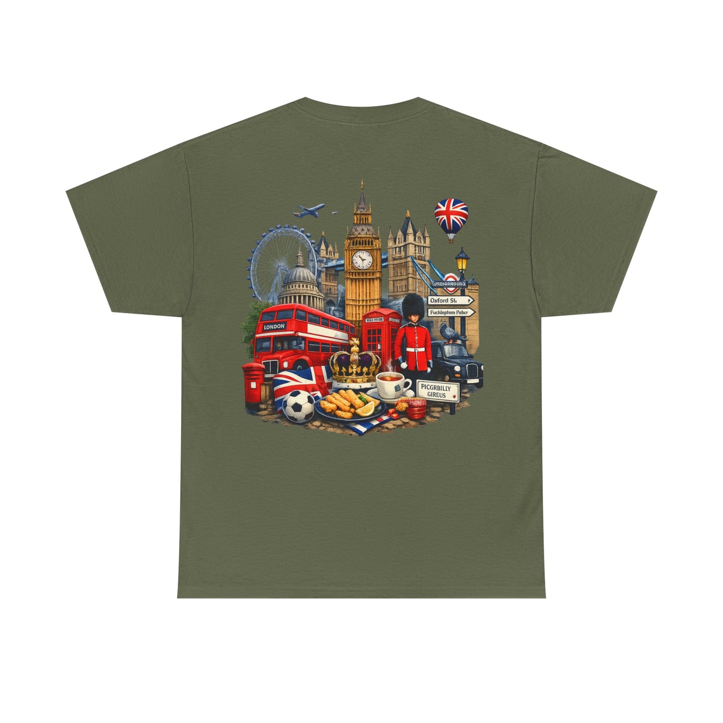 London Landmarks T‑Shirt — British Icons Collage Tee