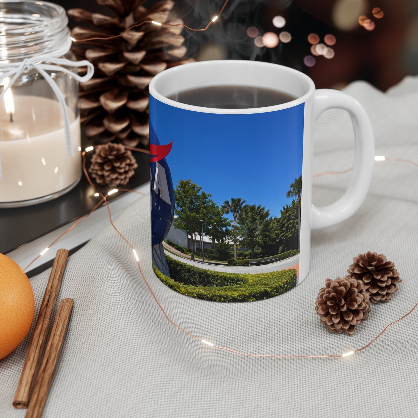 NASA Logo Ceramic Coffee Mug — 11oz & 15oz Space Exploration Gift