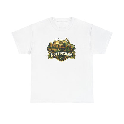 Nottingham Vintage Crest T-Shirt — Robin Hood Castle Travel Tee