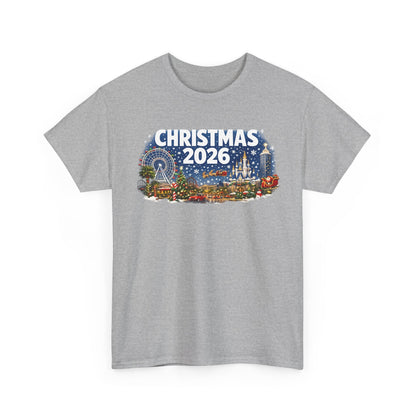 Christmas 2026 Holiday Tee — Festive Winter Village Graphic T-Shirt