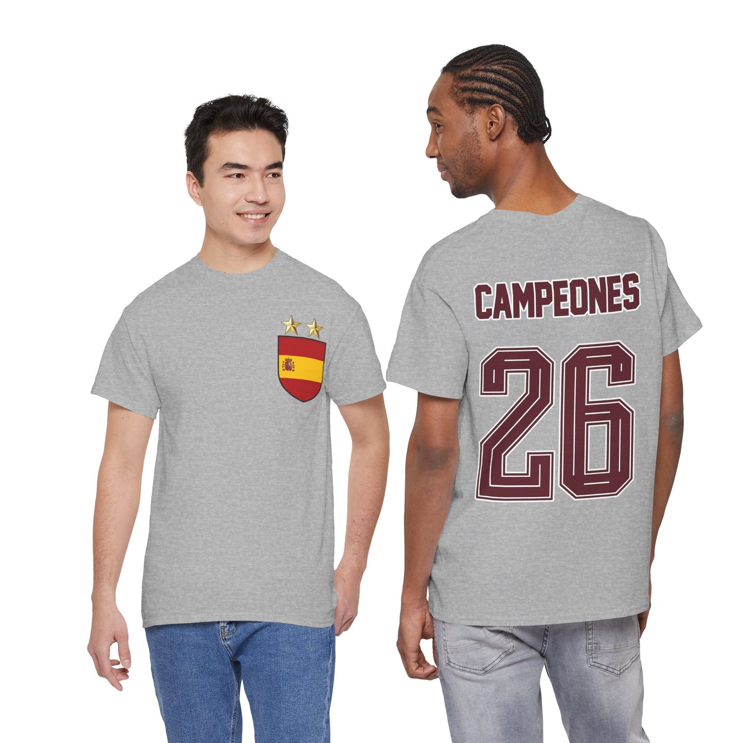 Spain World Champions 'Campeones 26' Cotton T‑Shirt