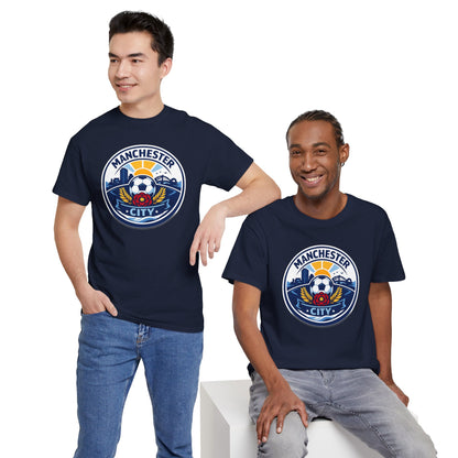 Manchester City Unofficial Soccer Logo T-Shirt — Football Fan Tee