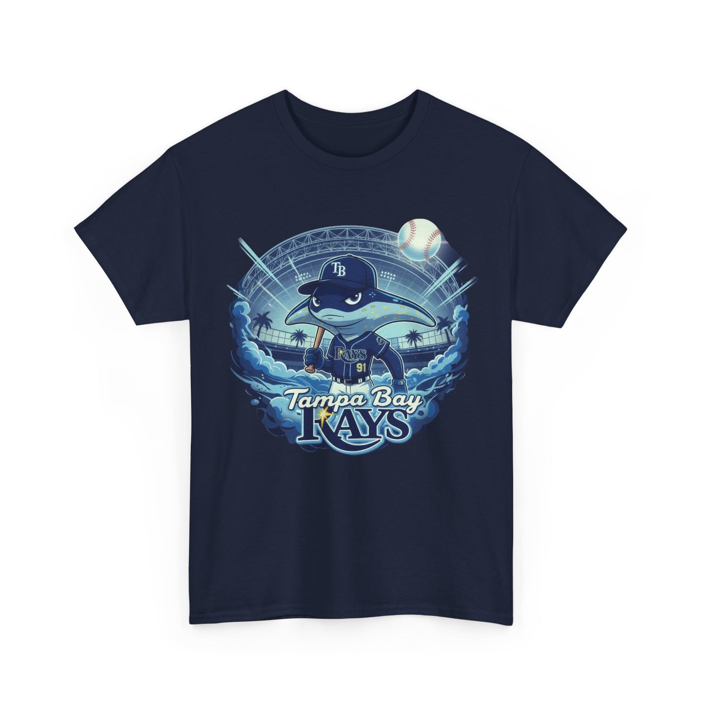 Tampa Bay Rays Mascot Graphic Tee – Retro Baseball Logo Shirt