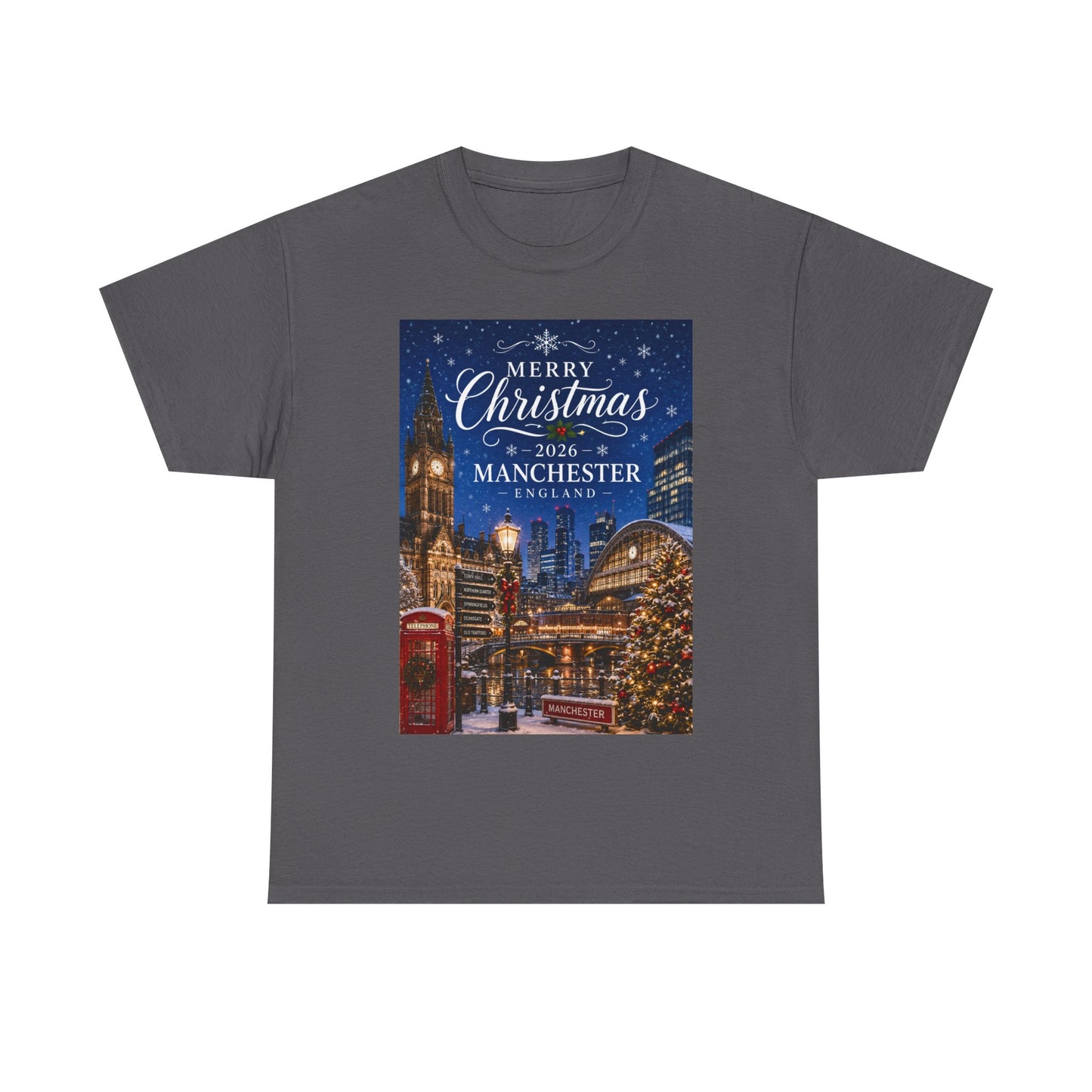 Manchester Christmas Tee — Merry Christmas 2026 Holiday T‑Shirt