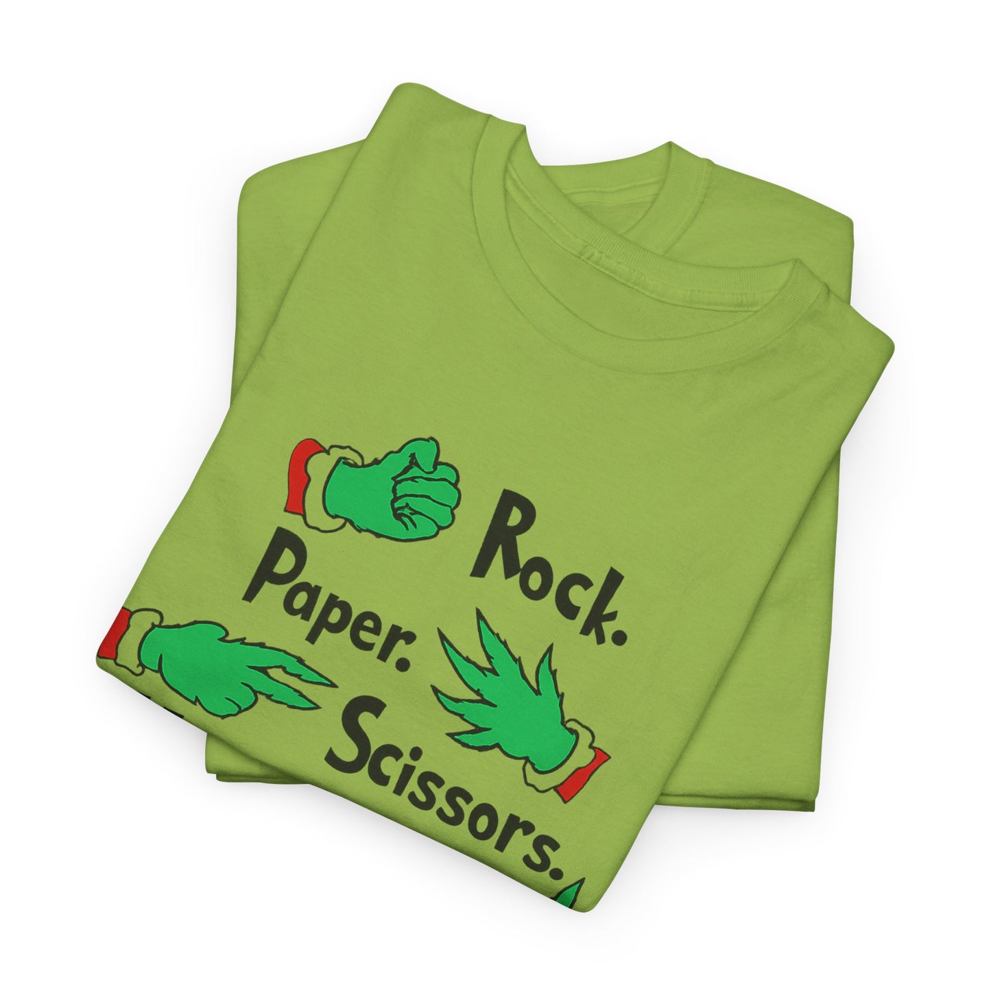Funny Holiday Tee — "Rock. Paper. Scissors. Throat Punch! I Win" Graphic T-Shirt