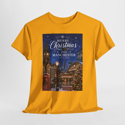 Manchester Christmas Tee — Merry Christmas 2026 Holiday T‑Shirt