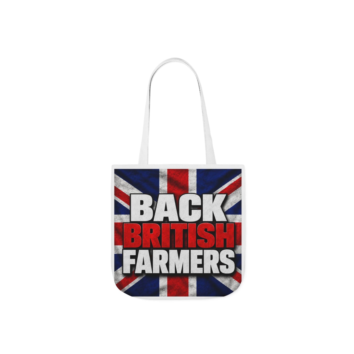 Back British Farmers Canvas Tote Bag — Union Jack Farming Support Tote