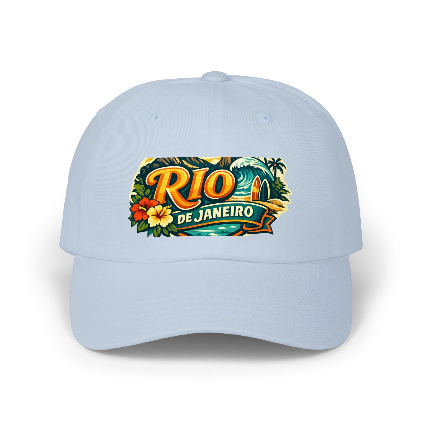 Rio de Janeiro Vintage Surf Dad Cap — Tropical Beach Hat
