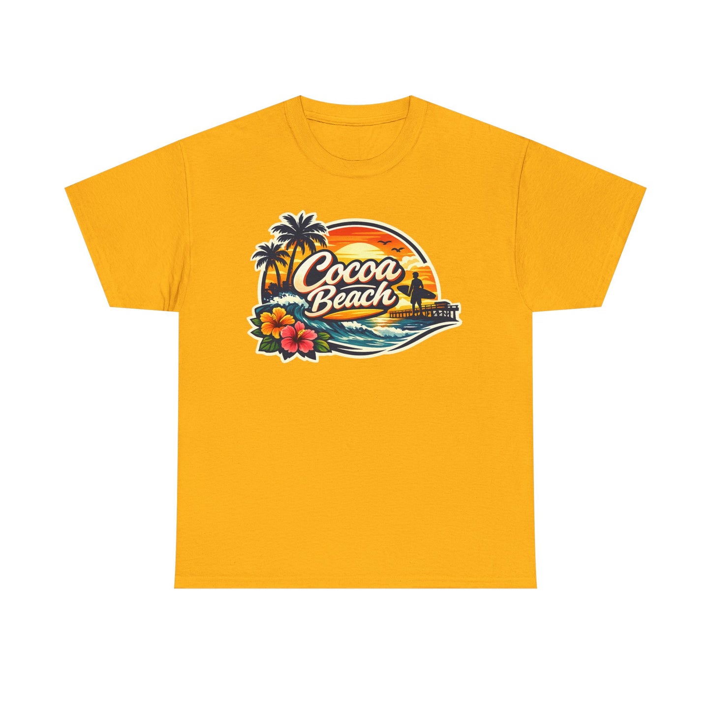 Cocoa Beach Vintage Sunset T-Shirt