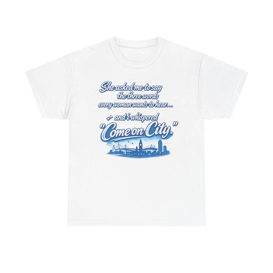 Come on City Skyline Tee — Retro Script Urban Pride T‑Shirt