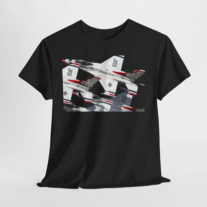 Thunderbirds Jet Formation T‑Shirt — Military Aviation Fighter Jets Tee