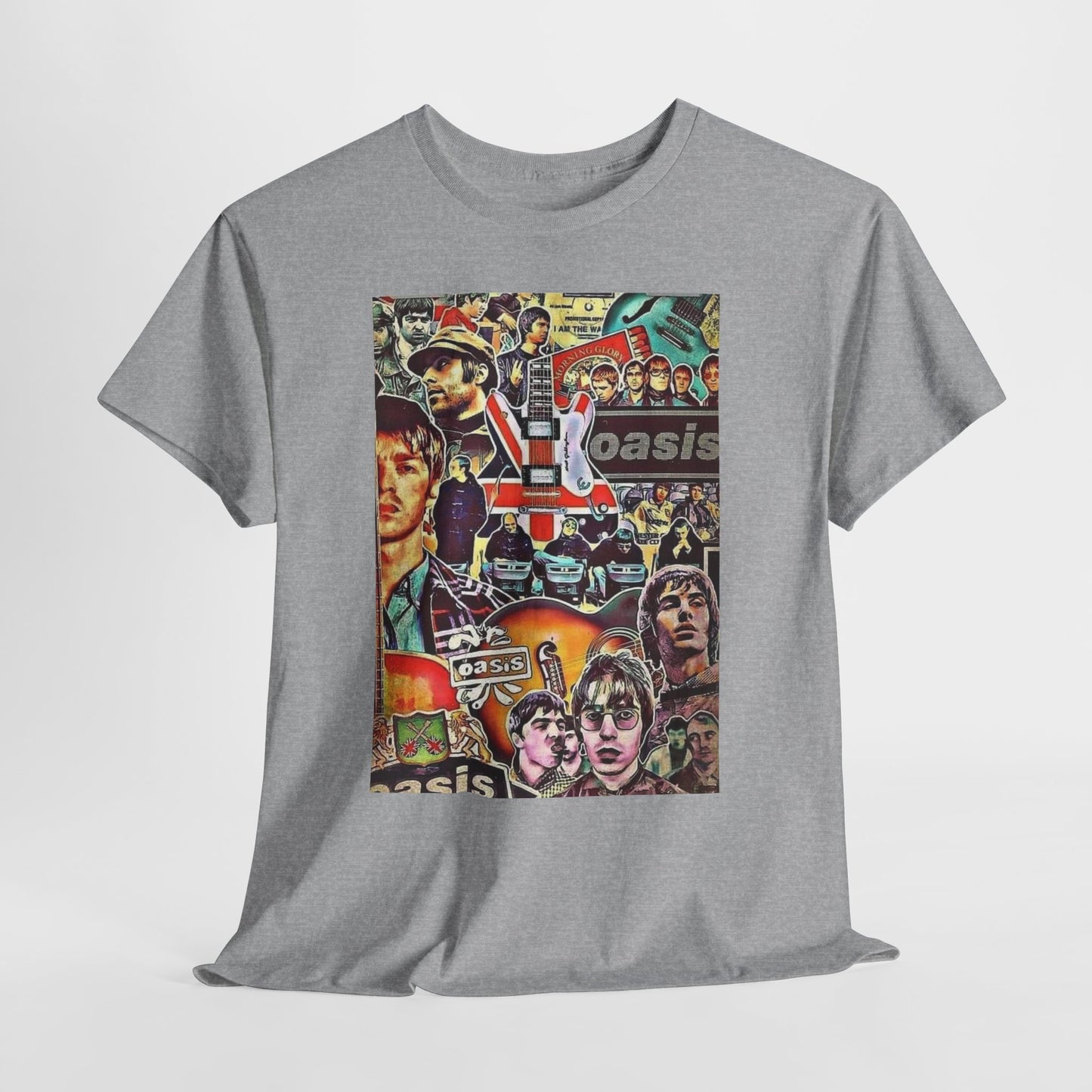 Oasis Collage T-Shirt – Retro Britpop Band Graphic Tee