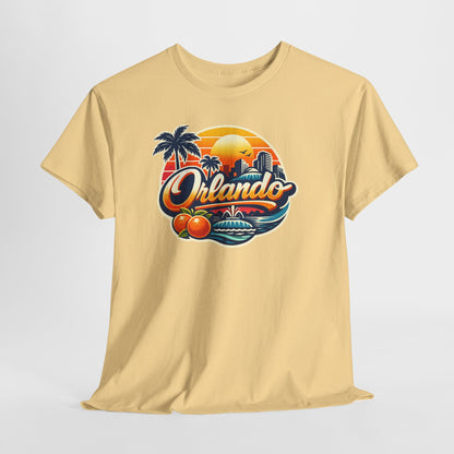 Orlando Retro Sunset T-Shirt — Vintage Florida Vacation Tee