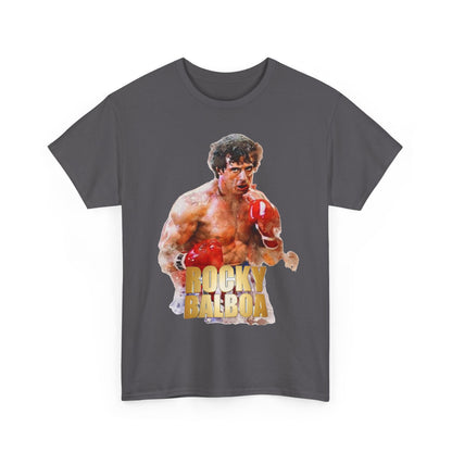 Boxing Rocky Balboa Graphic Tee – Retro Fighter Movie Shirt