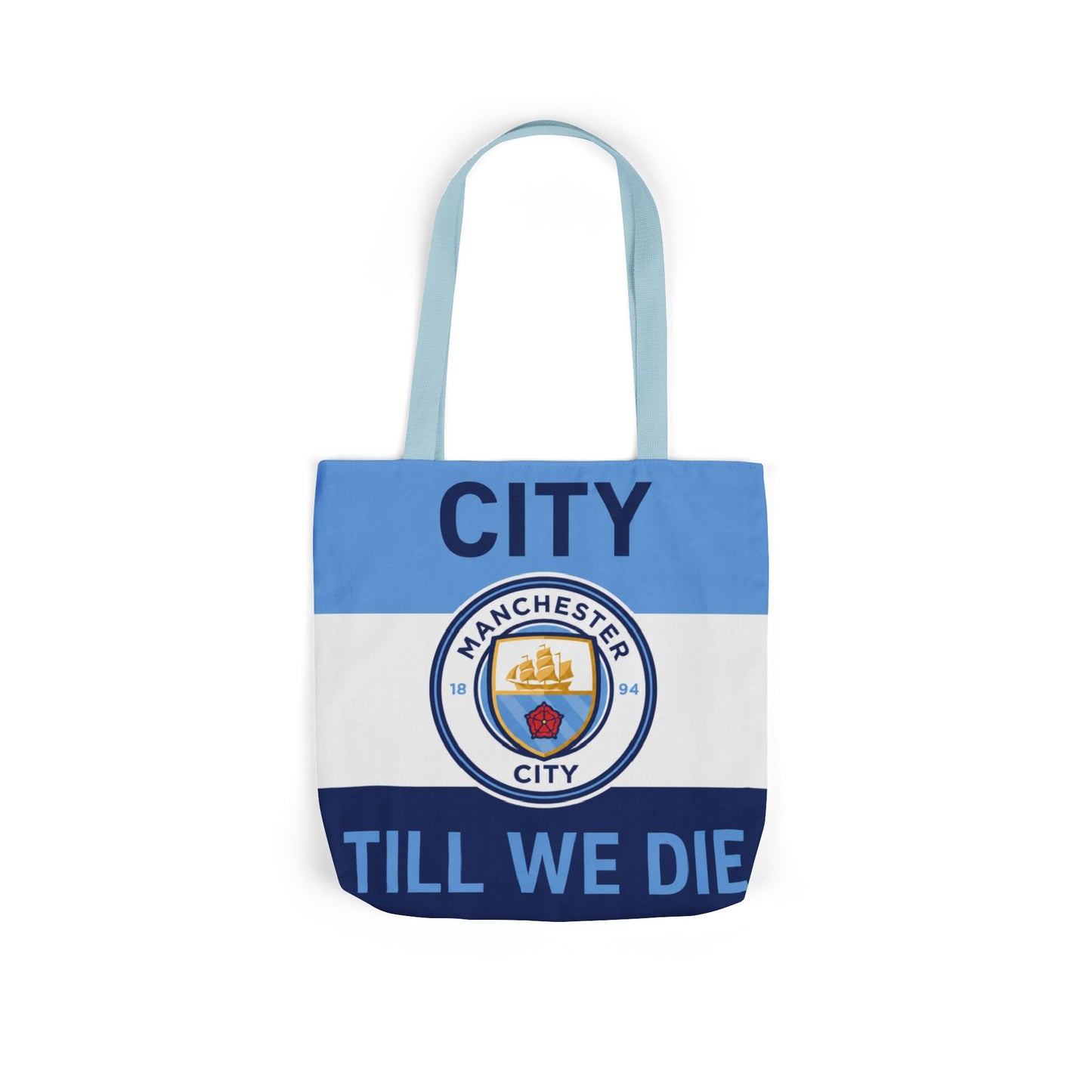 City Till We Die Unofficial Canvas Tote Bag — Manchester Football Fan Bag