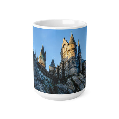 Hogwarts Castle Skyline Coffee Mug — Fantasy Castle Ceramic Mug (11oz & 15oz)