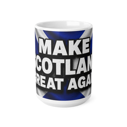 Make Scotland Great Again Ceramic Coffee Mug — Scottish Flag 11oz & 15oz