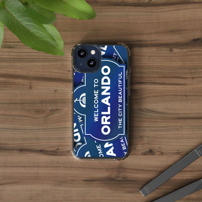 Orlando Clear Phone Case — "Welcome to Orlando" City Sign Design