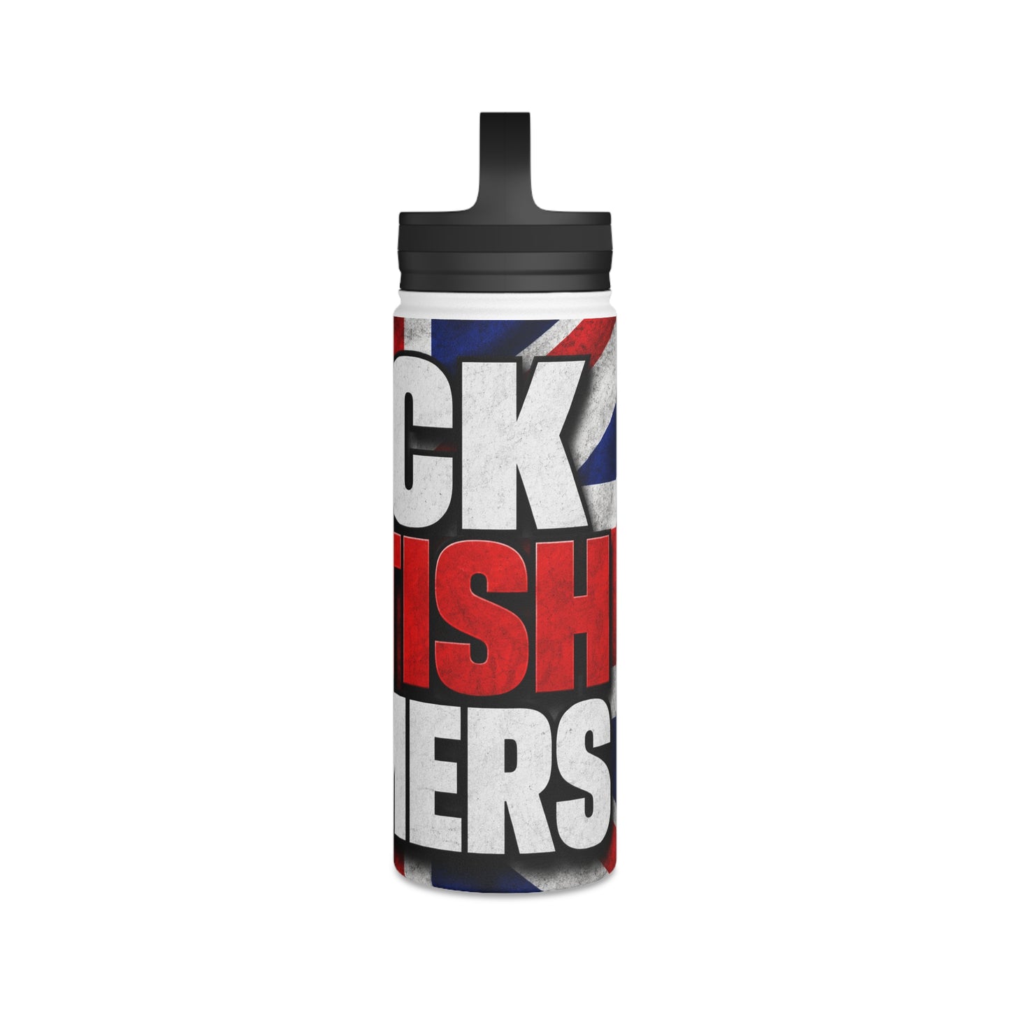 Back British Farmers Stainless Steel Water Bottle — Union Jack Patriotic Insulated Bottle