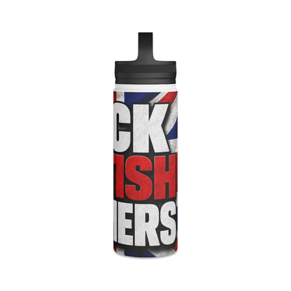 Back British Farmers Stainless Steel Water Bottle — Union Jack Patriotic Insulated Bottle