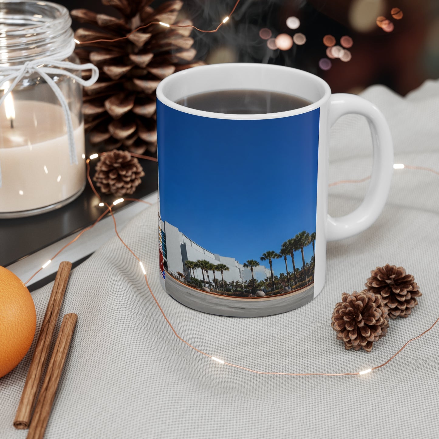 Space Shuttle Launch Pad Ceramic Mug — Atlantis Visitor Center Photo Coffee Cup, 11oz & 15oz