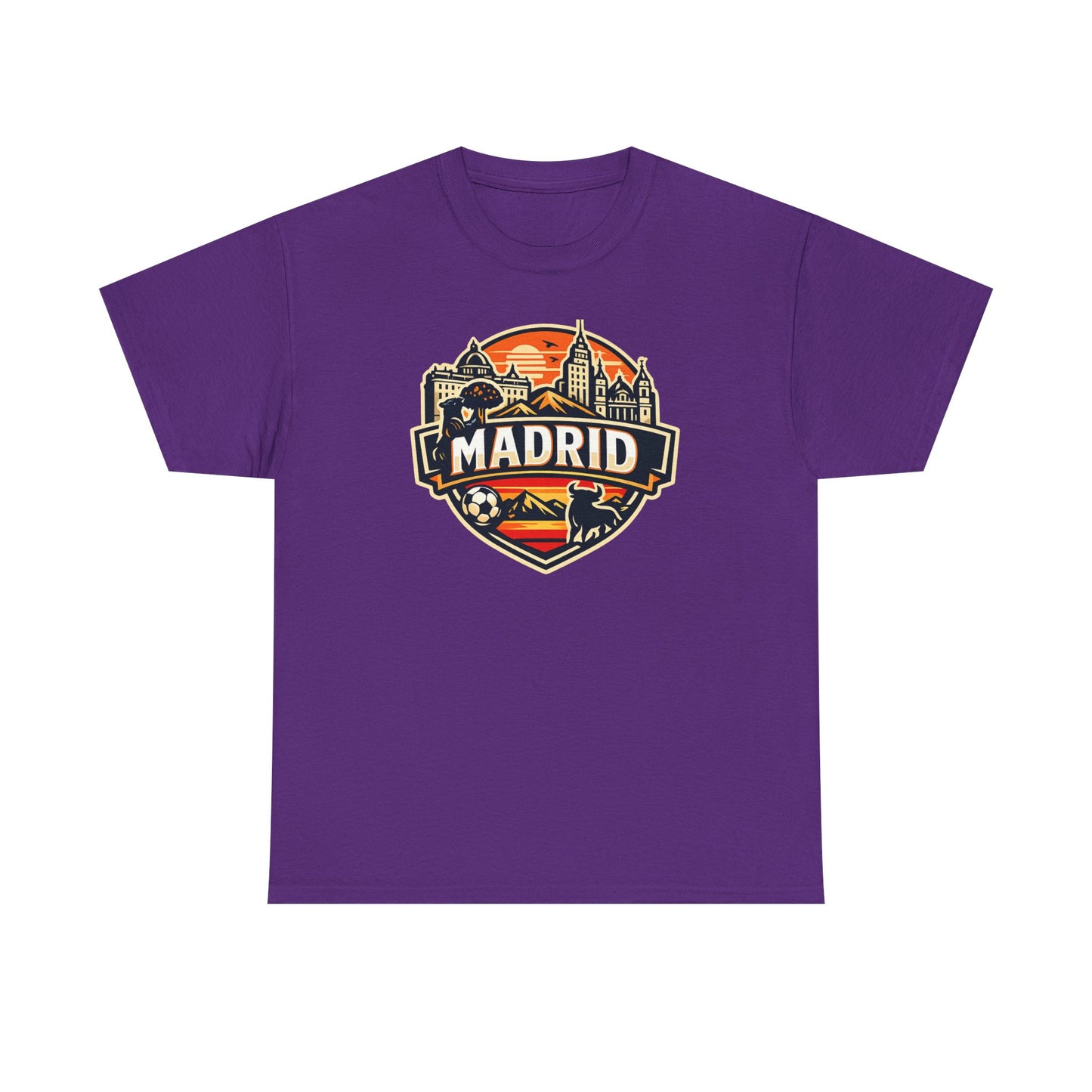 Madrid Skyline Soccer Crest T-Shirt