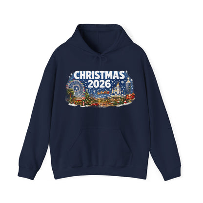 Christmas 2026 Holiday Hoodie — Festive Winter Village Sweatshirt