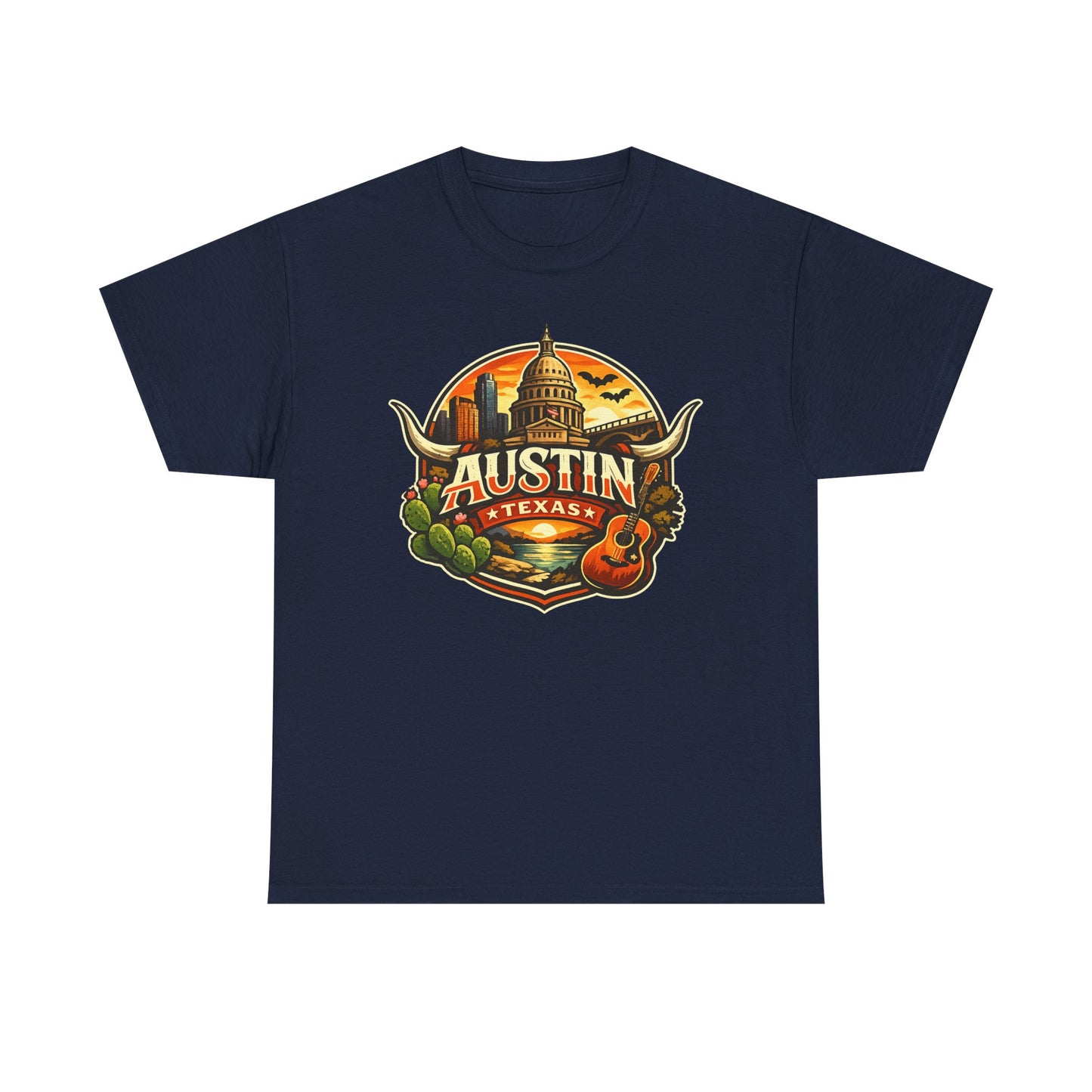 Austin Texas Vintage Travel T-Shirt