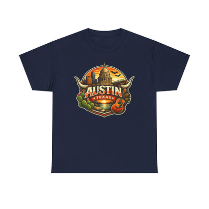 Austin Texas Vintage Travel T-Shirt