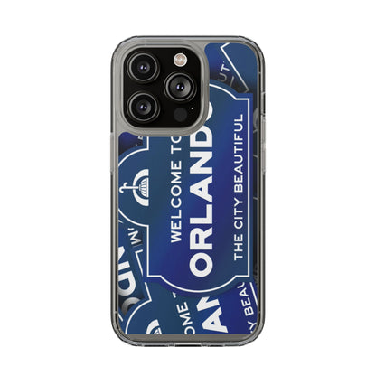 Orlando Clear Phone Case — "Welcome to Orlando" City Sign Design