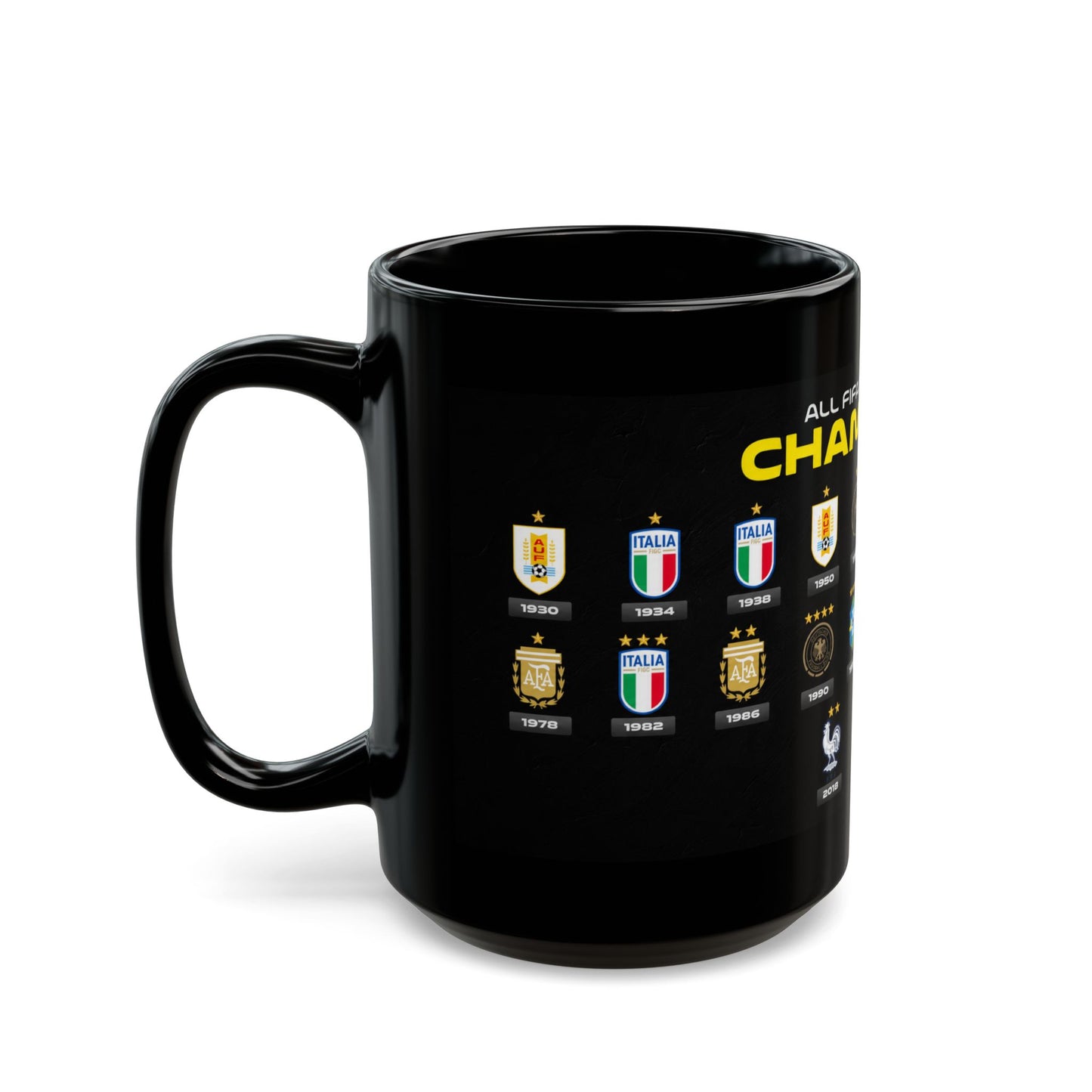 World Cup Champions Mug — All FIFA Winners Coffee Cup (11oz/15oz)