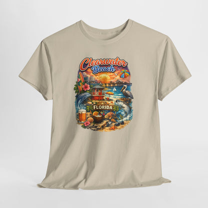 Clearwater Beach Florida Vintage Vacation T-Shirt