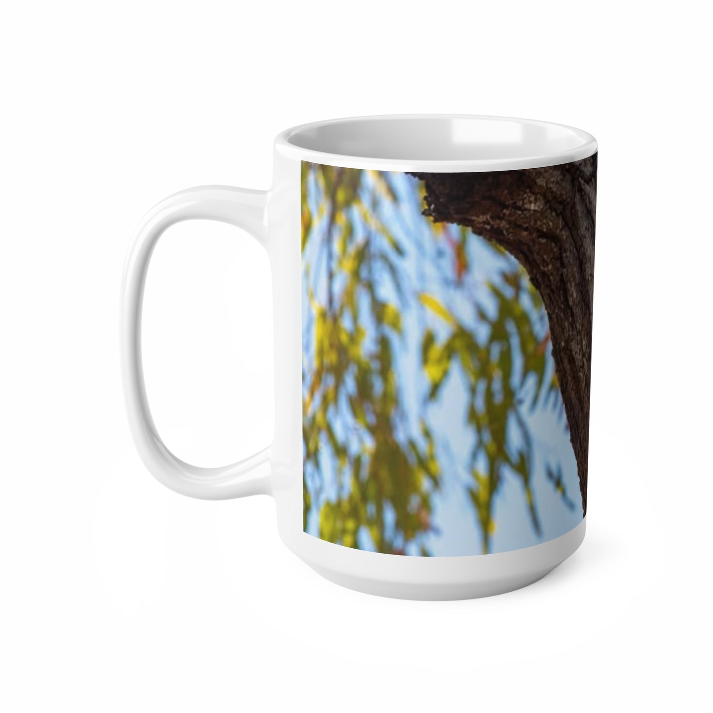 Koala in Tree Ceramic Coffee Mug — 11oz & 15oz Cute Wildlife Photo Mug