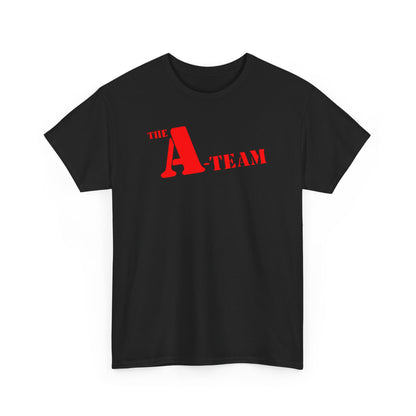 A-Team Graphic Tee — Retro Red Logo Vintage Crew T-Shirt