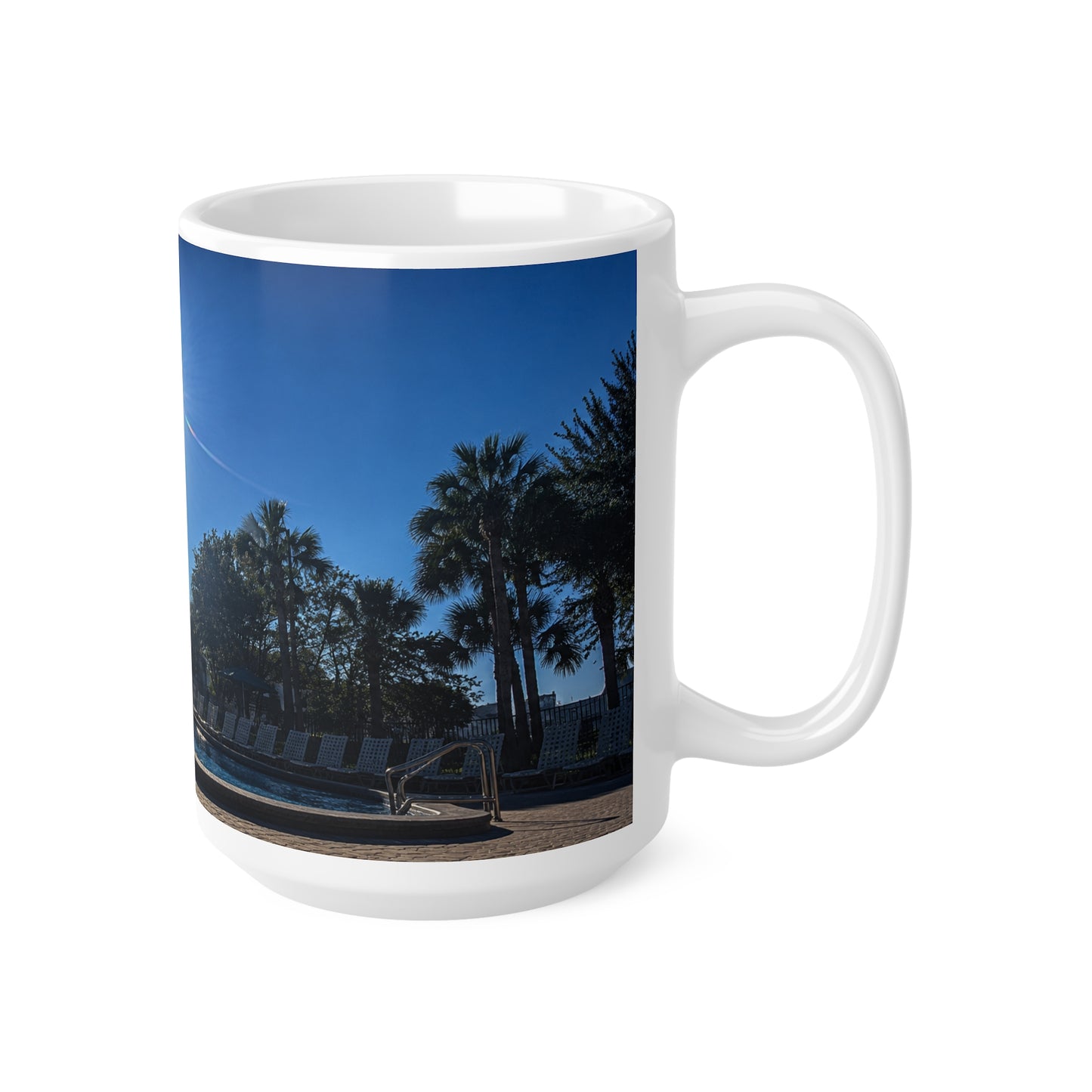 Rosen Inn Closest to Universal Sunrise Poolside Mug — 11oz & 15oz Ceramic Coffee Cup