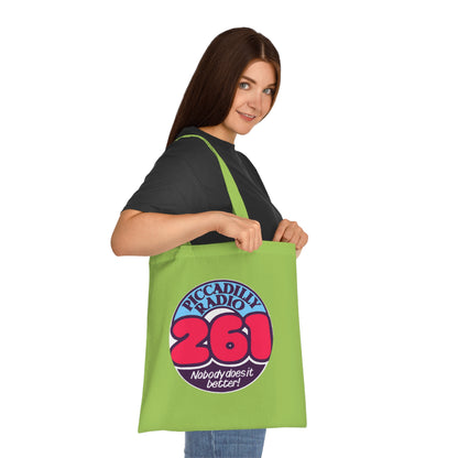 Piccadilly Radio 261 Retro Logo Tote Bag – 'Nobody Does It Better' Cotton Shopper
