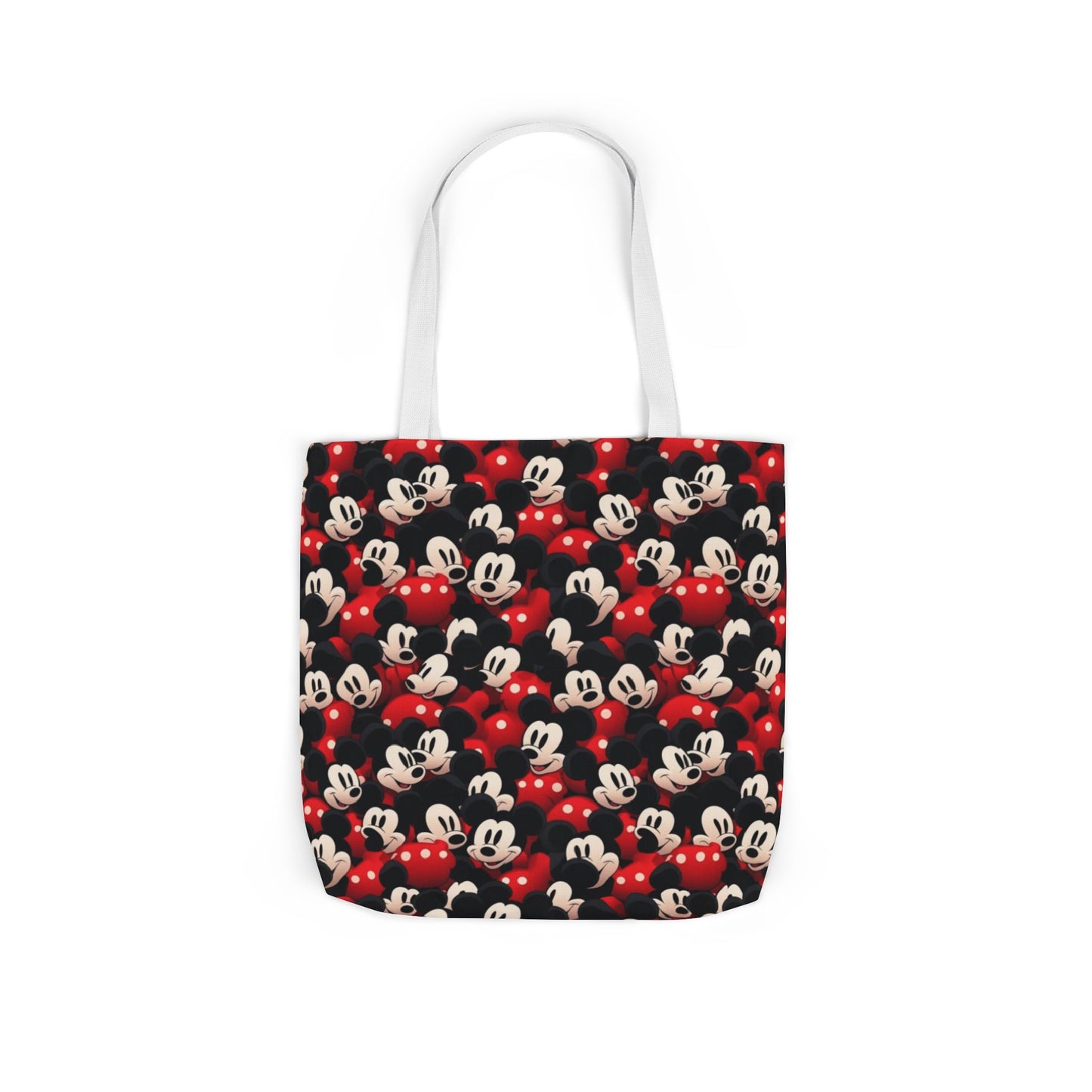Mickey Mouse Canvas Tote — Retro Cartoon Character Allover Print