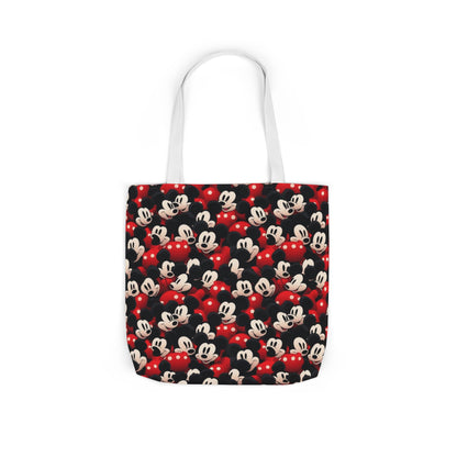 Mickey Mouse Canvas Tote — Retro Cartoon Character Allover Print