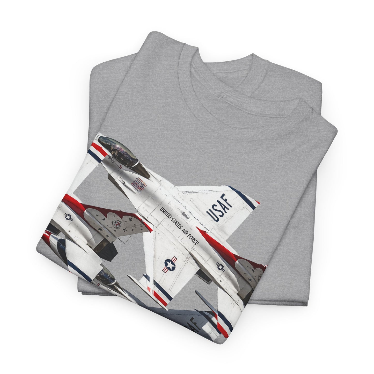 Thunderbirds Jet Formation T‑Shirt — Military Aviation Fighter Jets Tee