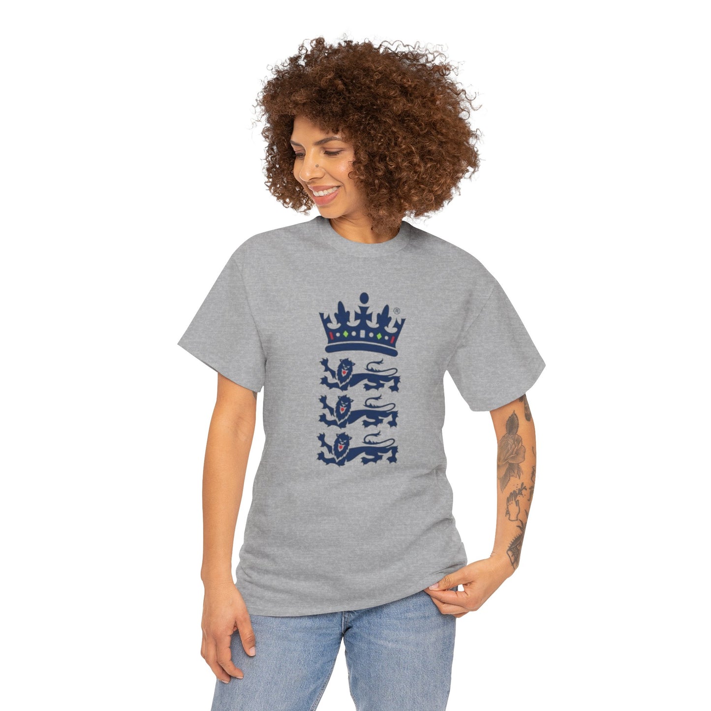 English Cricket T-Shirt — Vintage Cricket Crest Tee