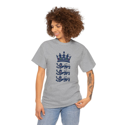 English Cricket T-Shirt — Vintage Cricket Crest Tee