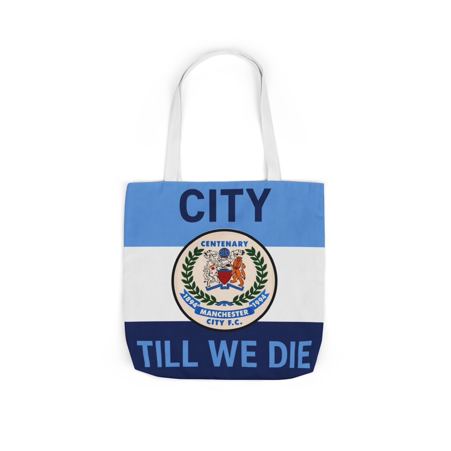 City Till We Die Canvas Tote Bag — Football Fan Flag Tote
