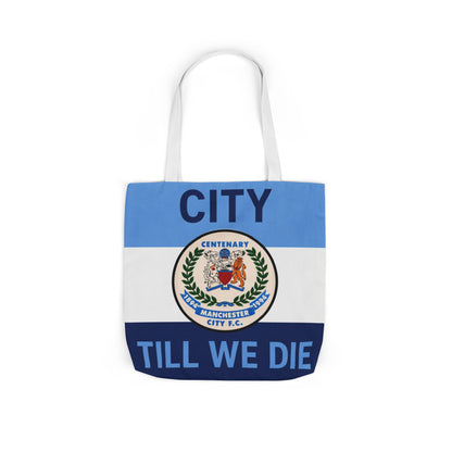 City Till We Die Canvas Tote Bag — Football Fan Flag Tote
