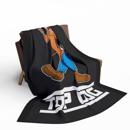 Top Dog Goofy Inspired Cartoon Cozy Throw Arctic Fleece Blanket