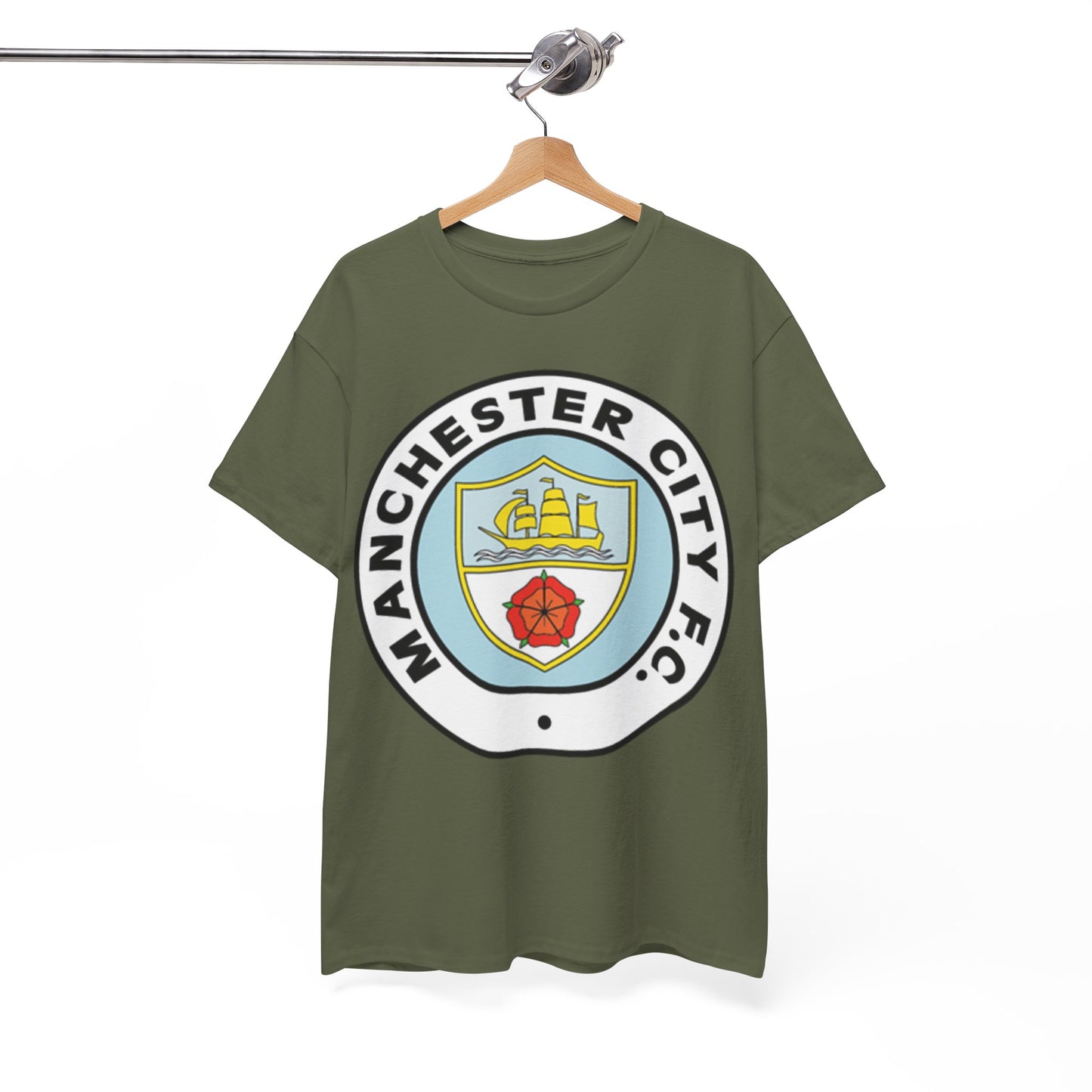 Manchester City F.C. Retro Crest T-Shirt – Retro Football Fan Tee
