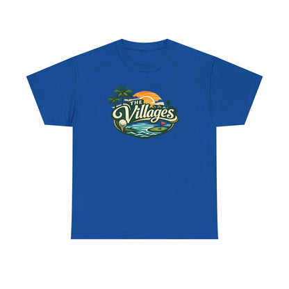 The Villages of Florida Sunset Logo Tee - Florida Palm Beach Retro T-Shirt