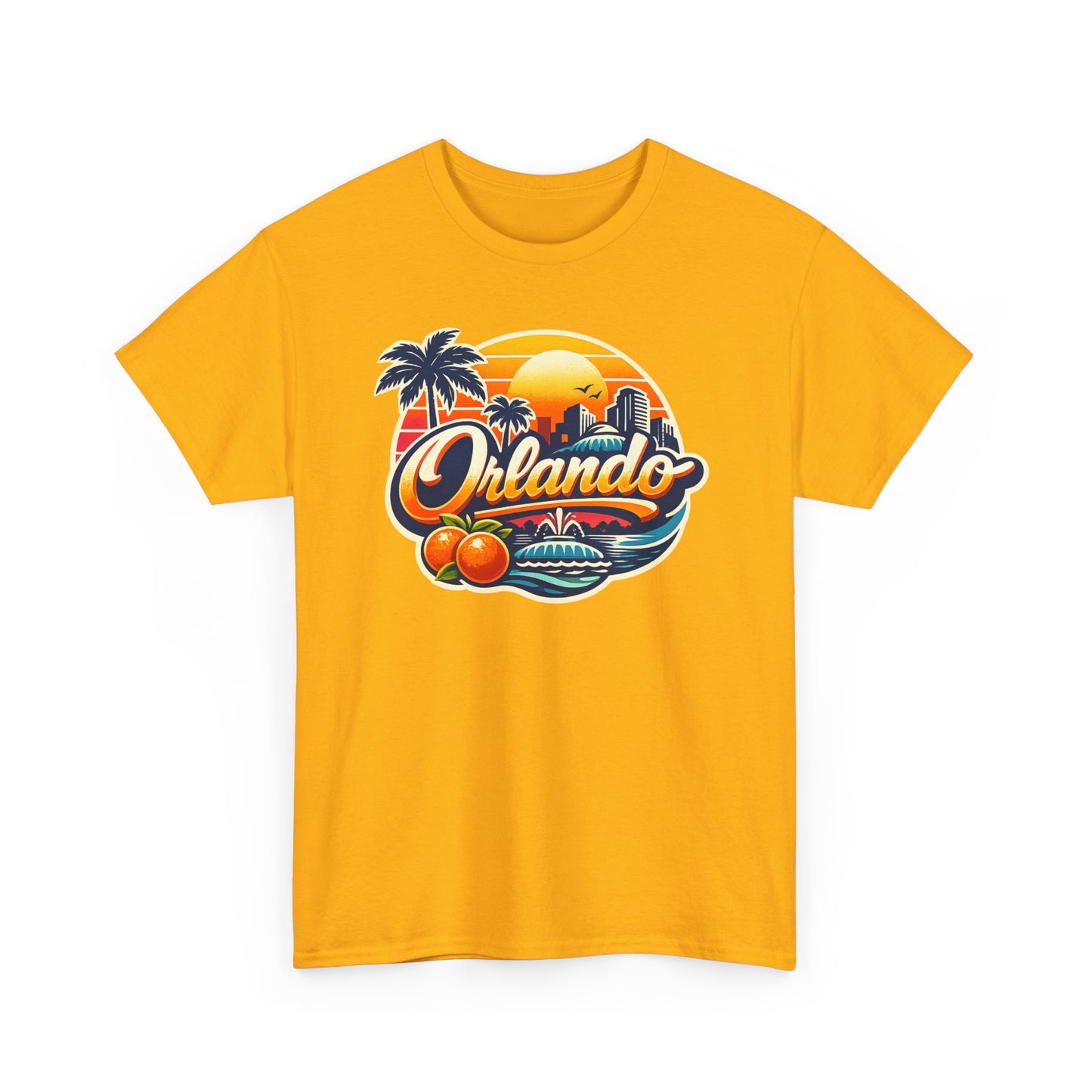 Orlando Retro Sunset T-Shirt — Vintage Florida Vacation Tee