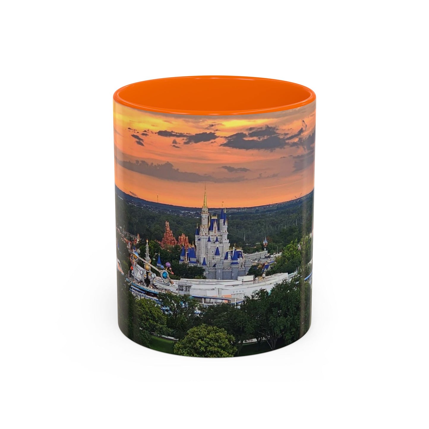 Disney Magic Kingdom Castle Sunset Coffee Mug (Accent, 11/15oz)