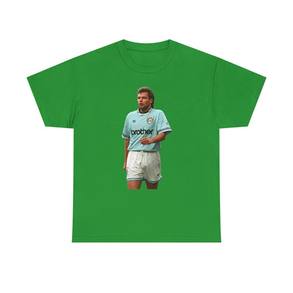 Uwe Rosler Manchester City Legend Graphic Tee - Retro Football Kit Print